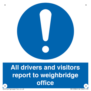 All drivers and visitors report to weighbridge office